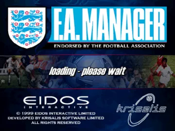 F.A. Manager (EU) screen shot title